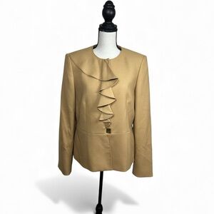 Albert Nipon Women’s 10 Camel Pantsuit Blazer & Pants Set Workwear